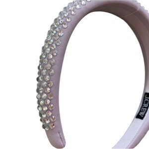 J. Crew Silver Rhinestone Studded Headband